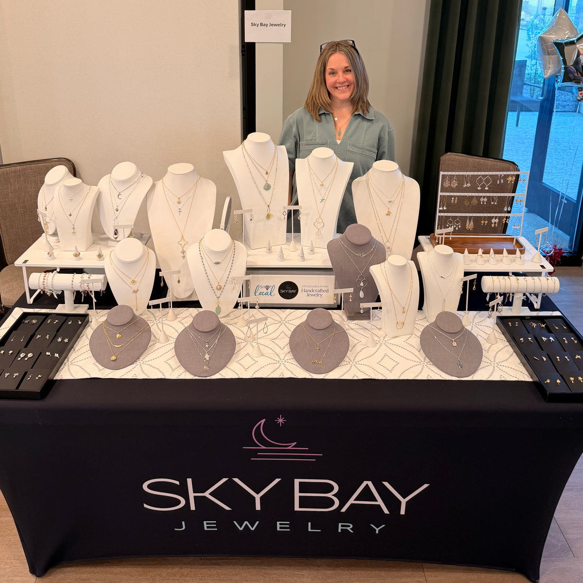 Sky Bay Jewelry booth at Carolina Oaks Artisan Fair