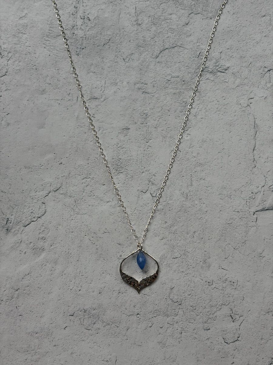 Chalcedony Sterling Silver Necklace