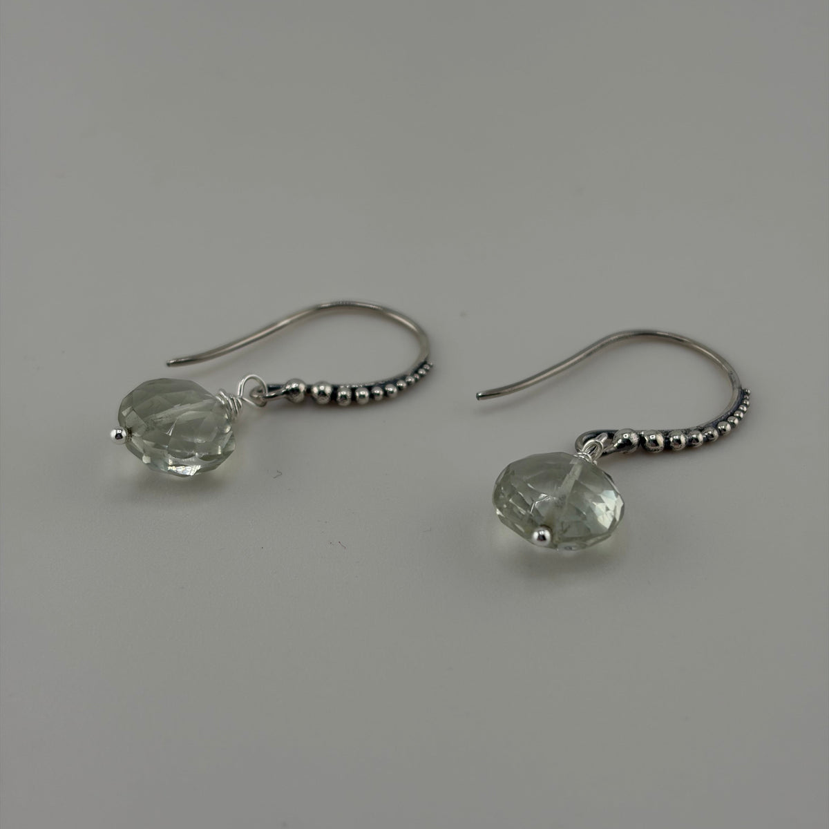 Prasiolite Sterling Silver Earrings