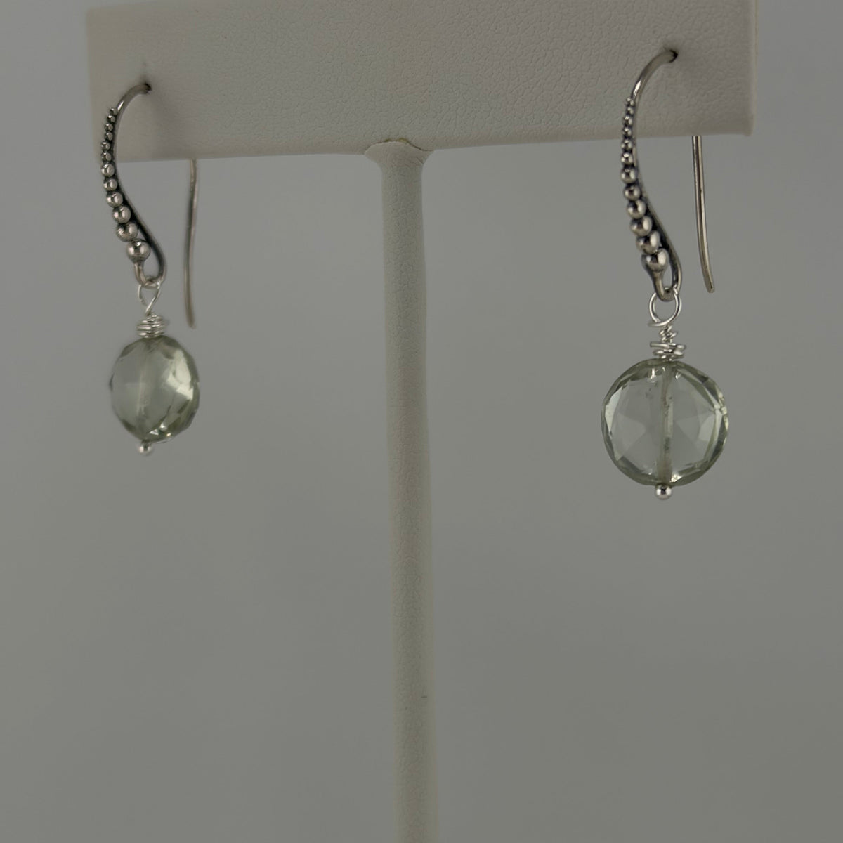 Prasiolite Sterling Silver Earrings