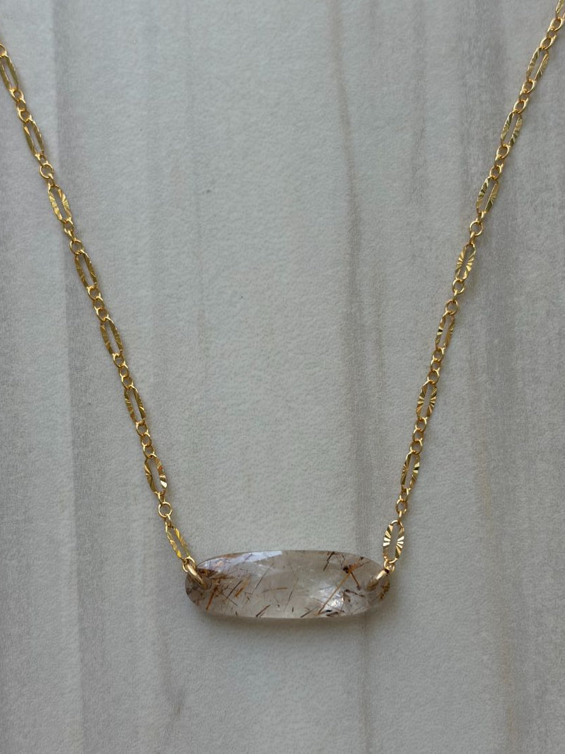 Rutilated Quartz Necklace